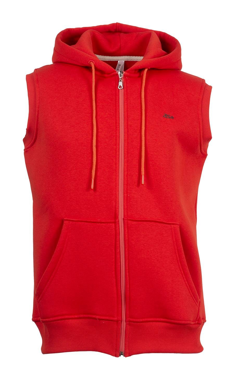 BSM 000536 UNX 3 İPLİK KAPŞ YELEK - Kiremit