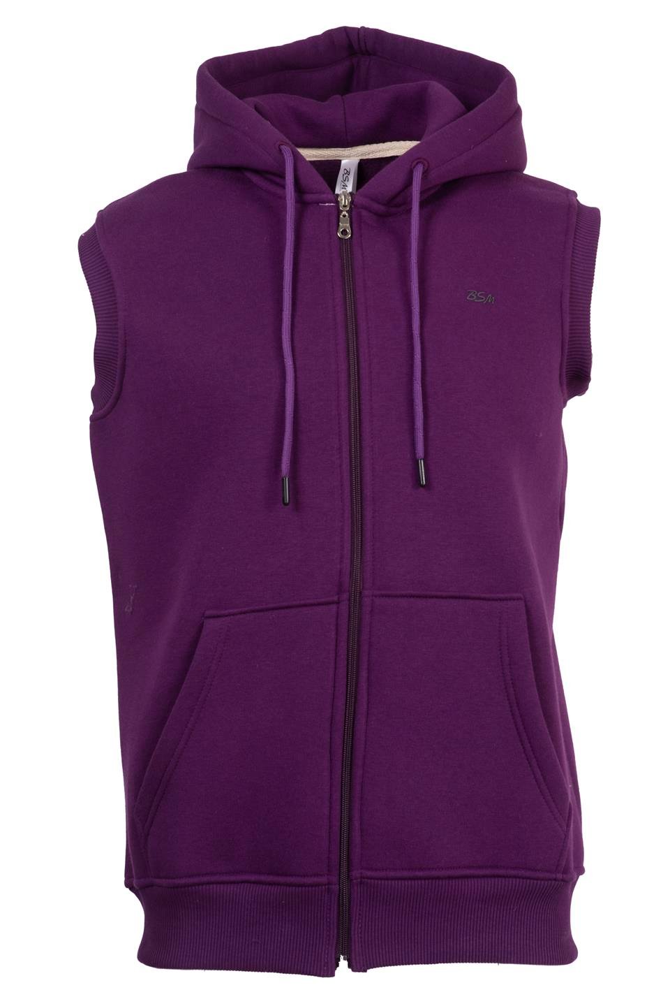 BSM 000536 UNX 3 İPLİK KAPŞ YELEK - Mürdüm