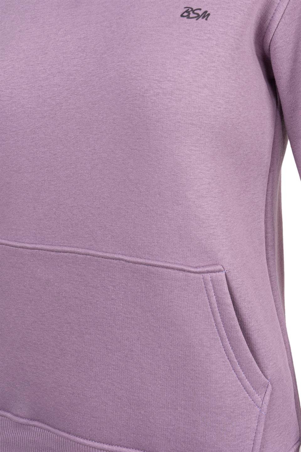 BSM 001212 BYN KANGURU 3 İPLİK SWEAT - Lila