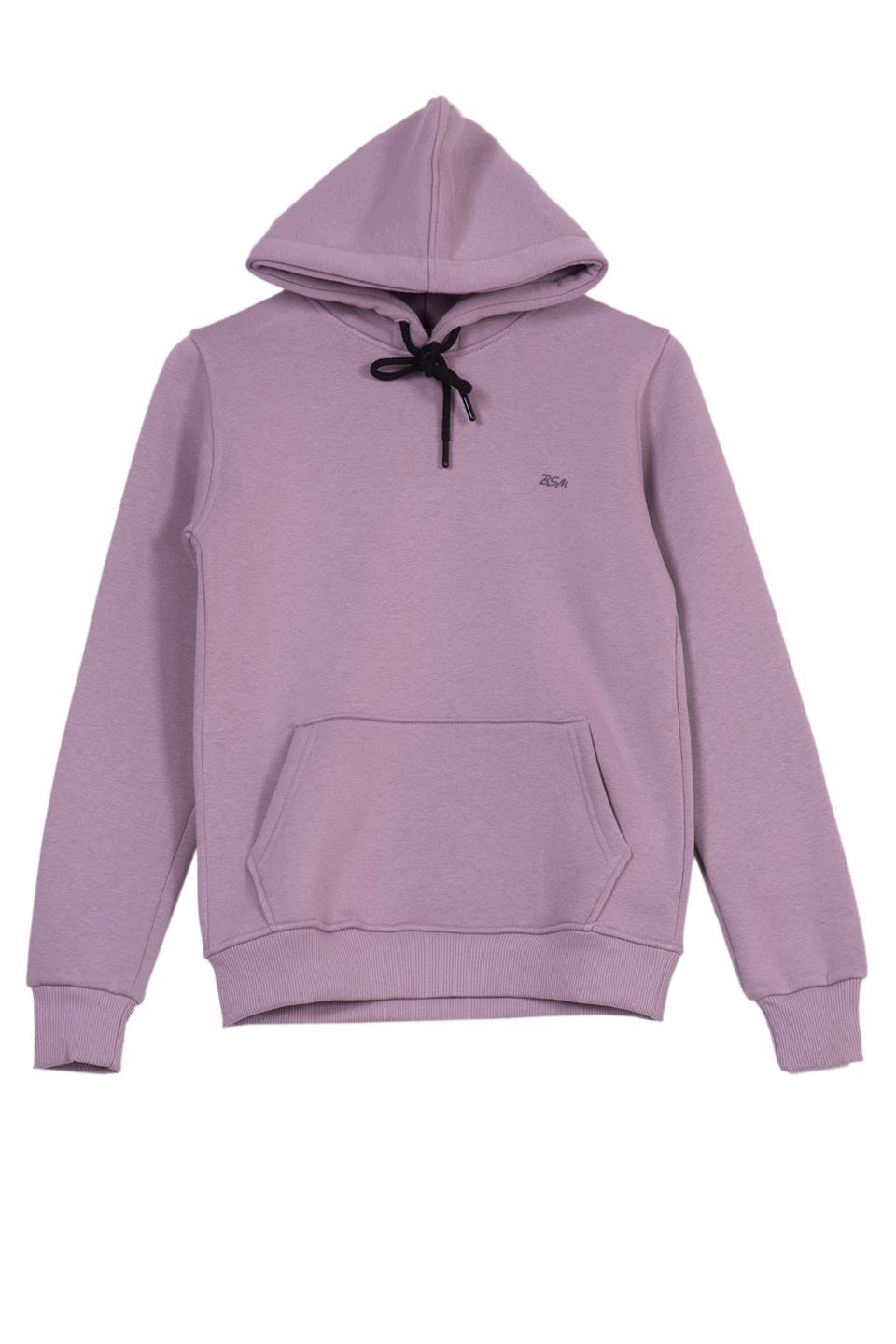 BSM 001212 BYN KANGURU 3 İPLİK SWEAT - Lila