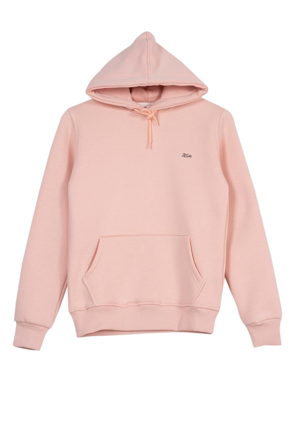 BSM 001212 BYN KANGURU 3 İPLİK SWEAT - Pudra