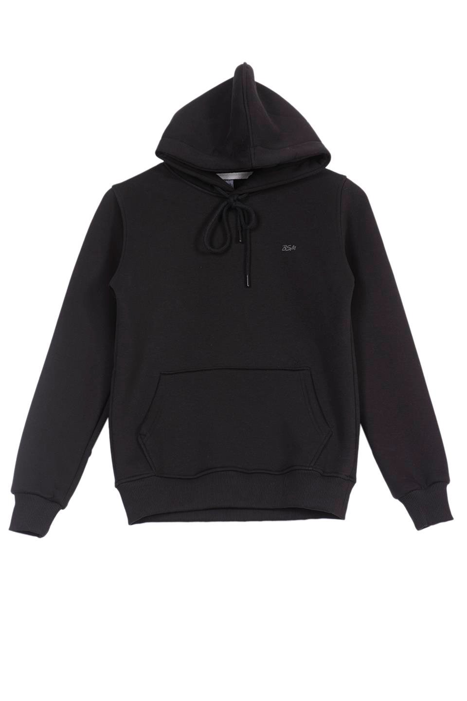 BSM 001212 BYN KANGURU 3 İPLİK SWEAT - Siyah
