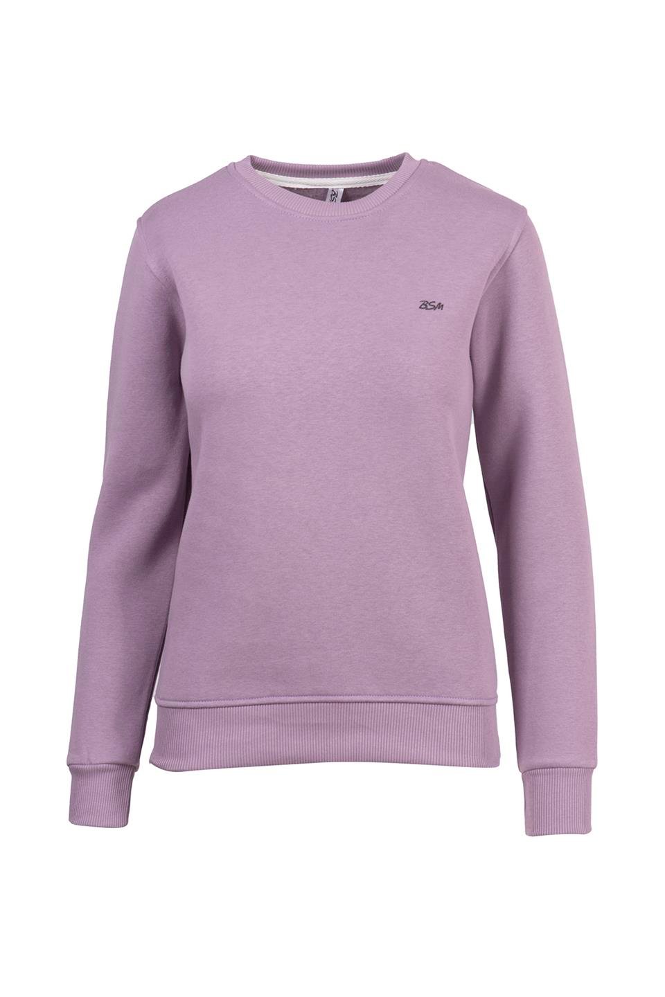 BSM 001217 BYN O YAKA 3 İPLİK SWEAT - Lila