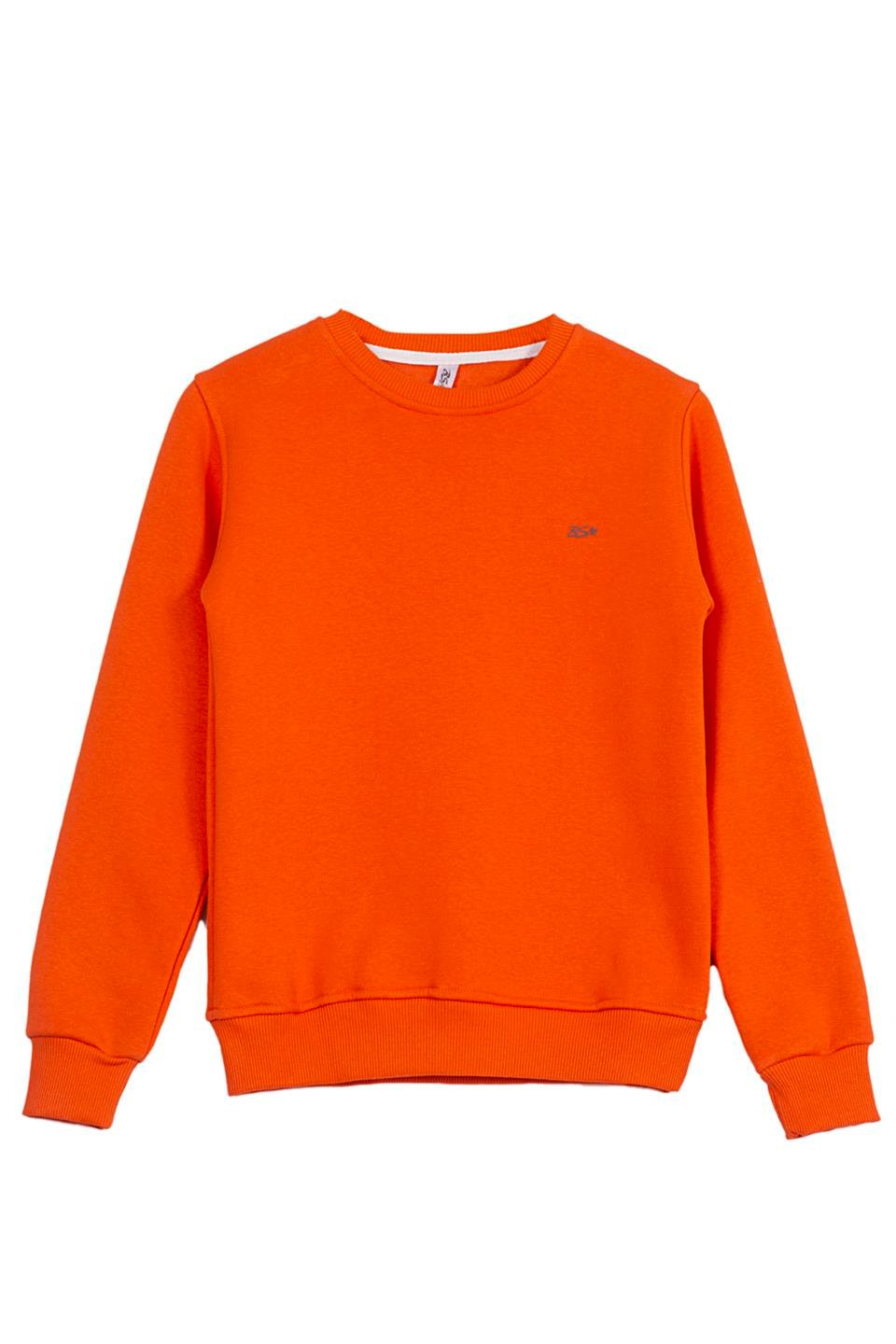 BSM 001217 BYN O YAKA 3 İPLİK SWEAT - ORANJ