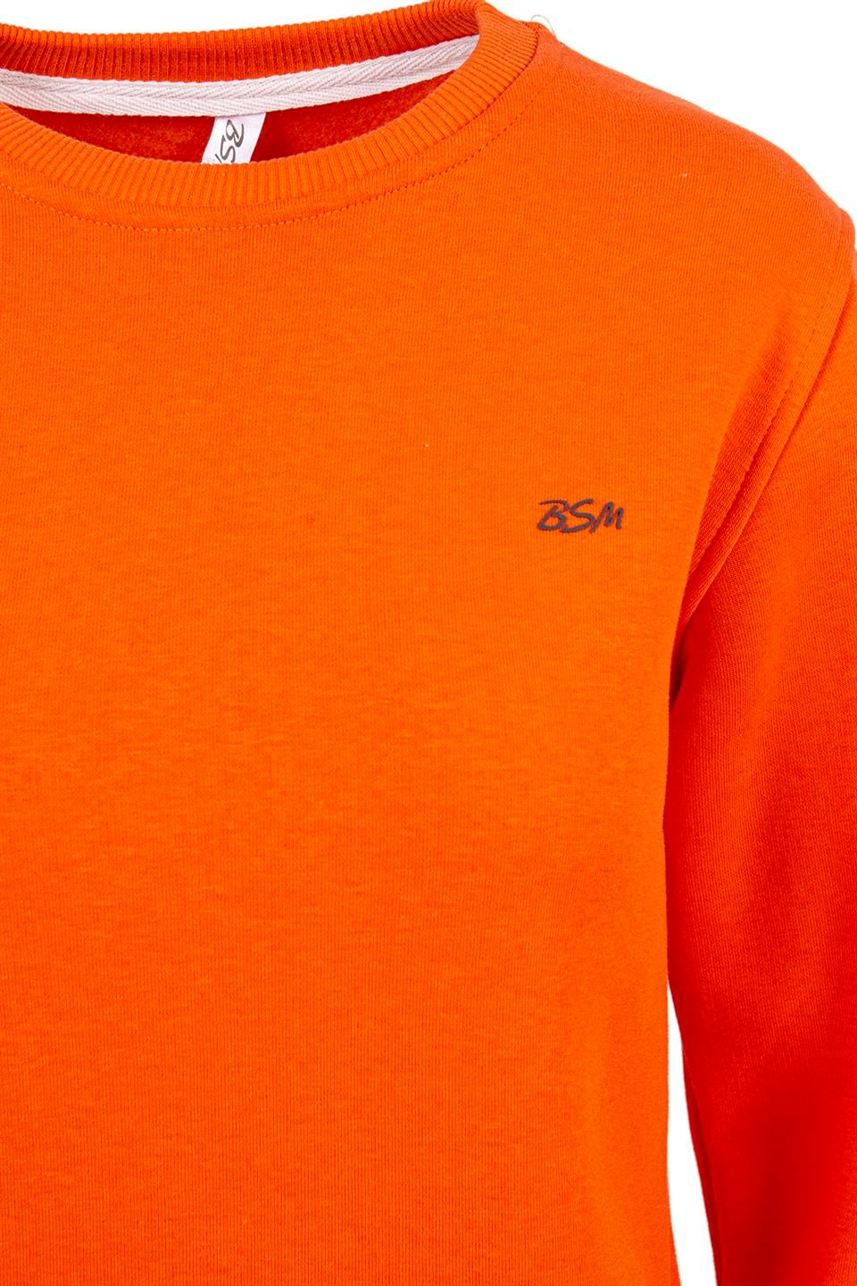 BSM 001217 BYN O YAKA 3 İPLİK SWEAT - ORANJ