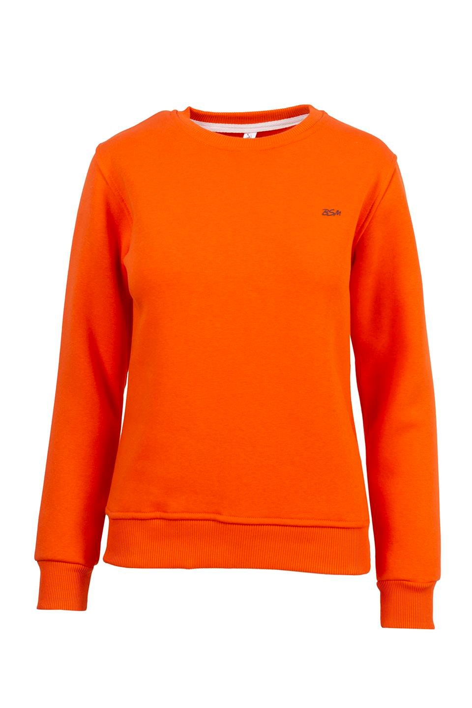 BSM 001217 BYN O YAKA 3 İPLİK SWEAT - ORANJ
