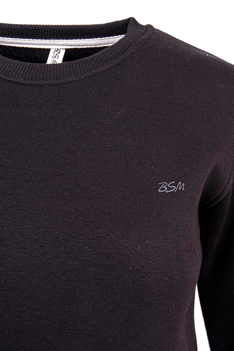 BSM 001217 BYN O YAKA 3 İPLİK SWEAT - Siyah