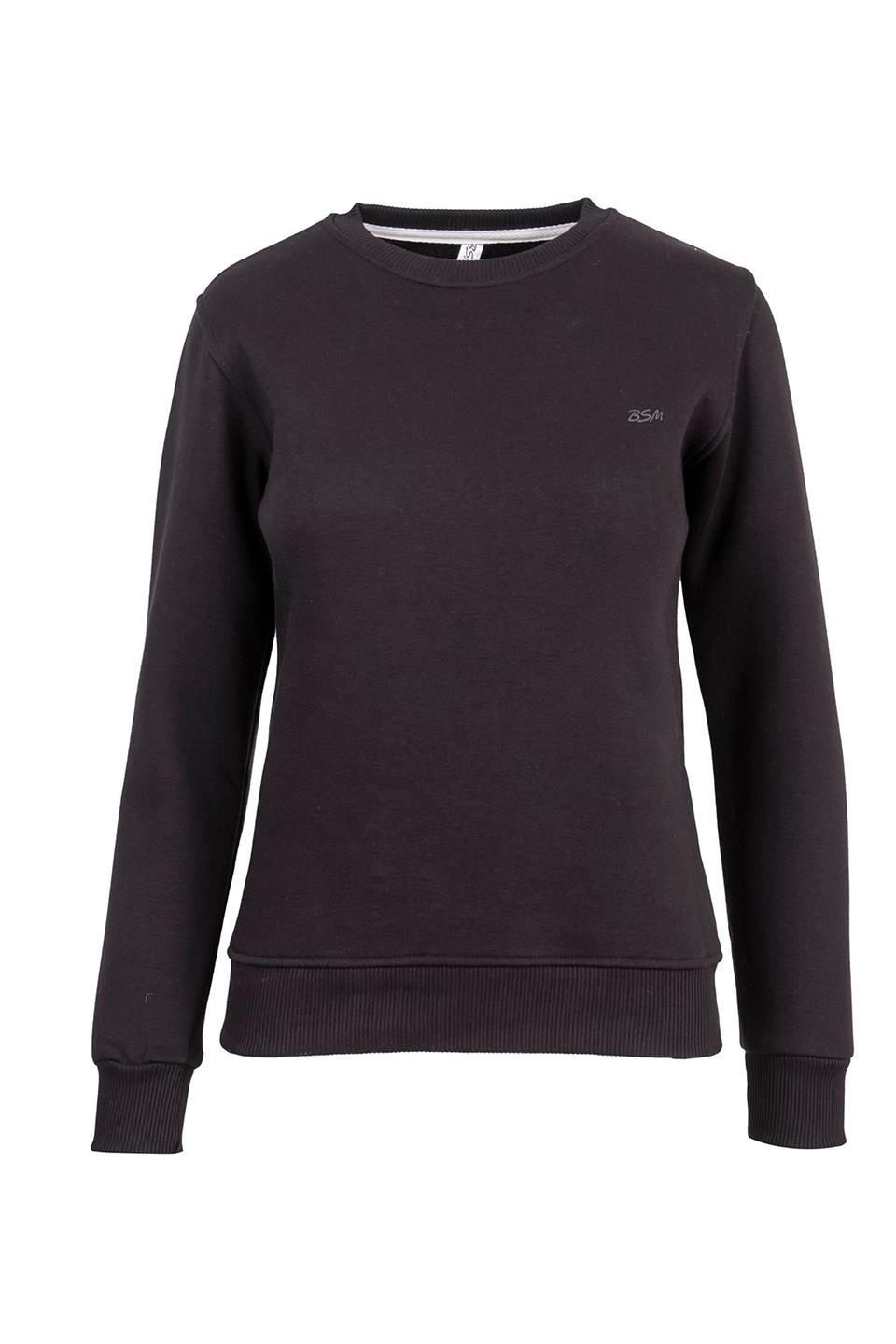 BSM 001217 BYN O YAKA 3 İPLİK SWEAT - Siyah