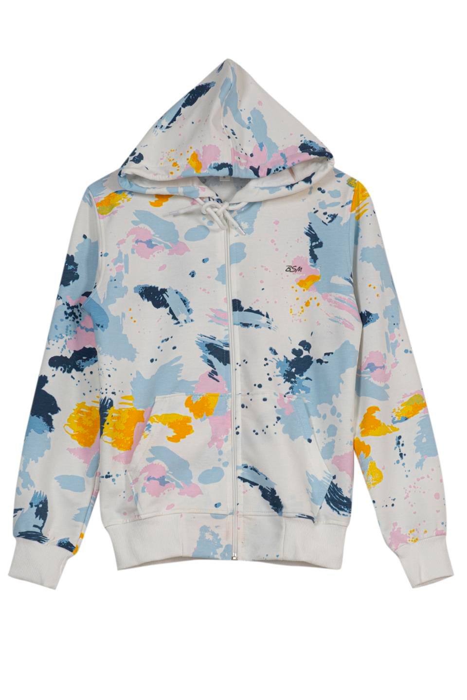 BSM 006002 BYN BATİK DESEN CEKET - Mavi