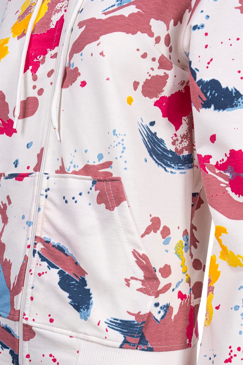 BSM 006002 BYN BATİK DESEN CEKET - Pudra