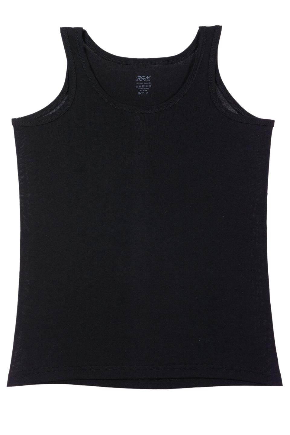 BSM 031803 ECK 3LÜ RİBANA ATLET - Siyah