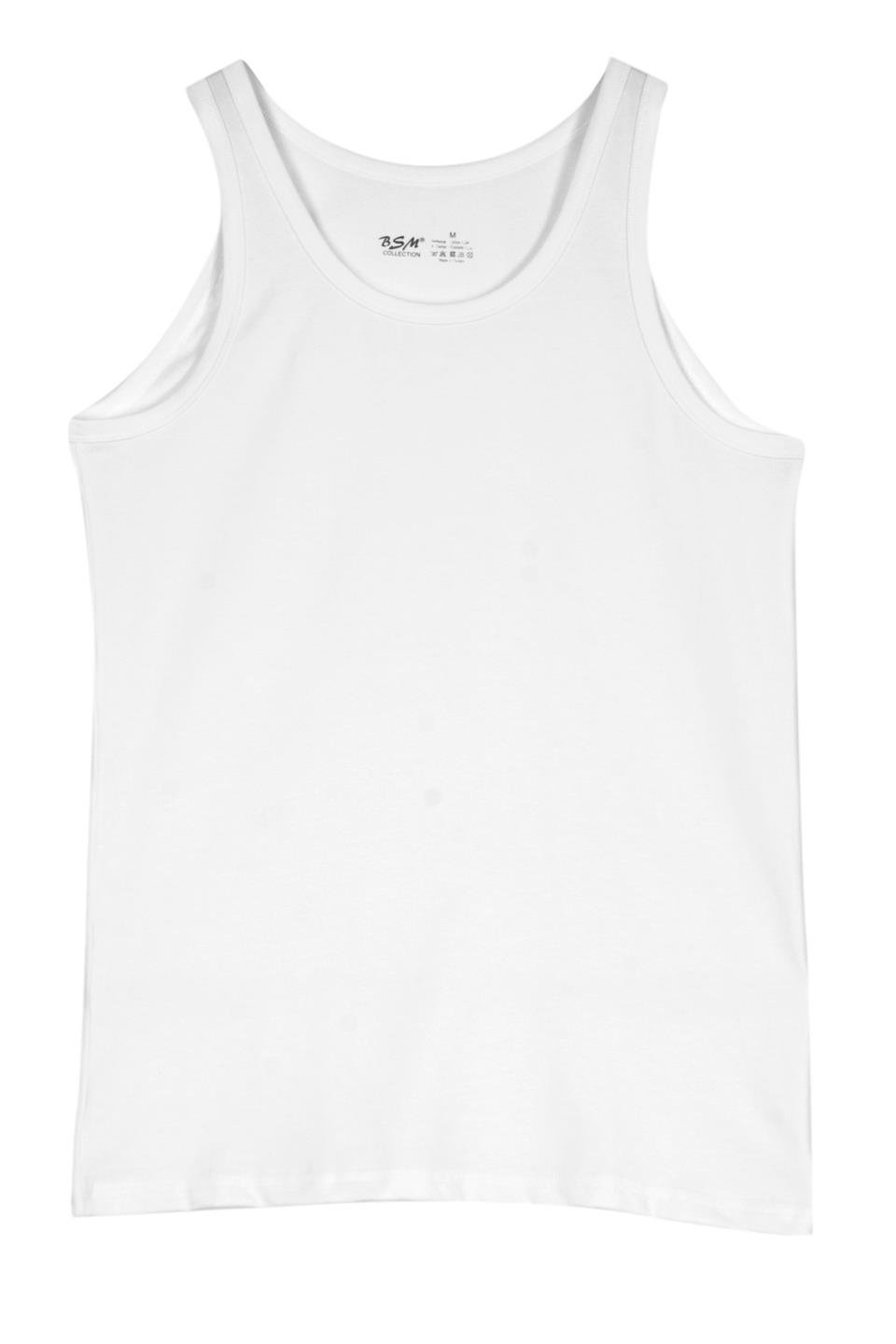 BSM 040003 ERK STRECH 2 Lİ ATLET - Beyaz