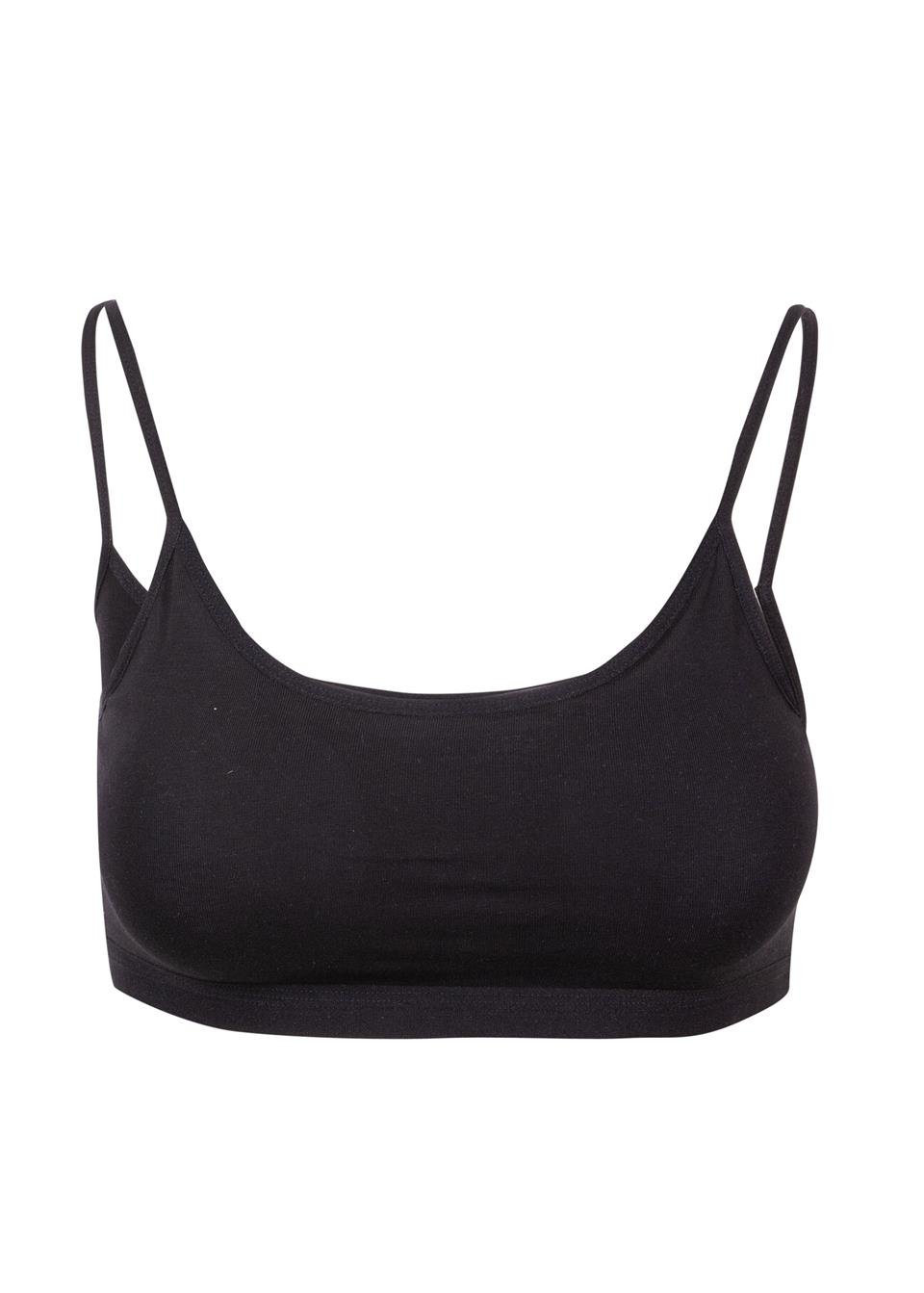 BSM 070103 BYN FULL LYC İP ASKILI BÜSTİYER - Siyah