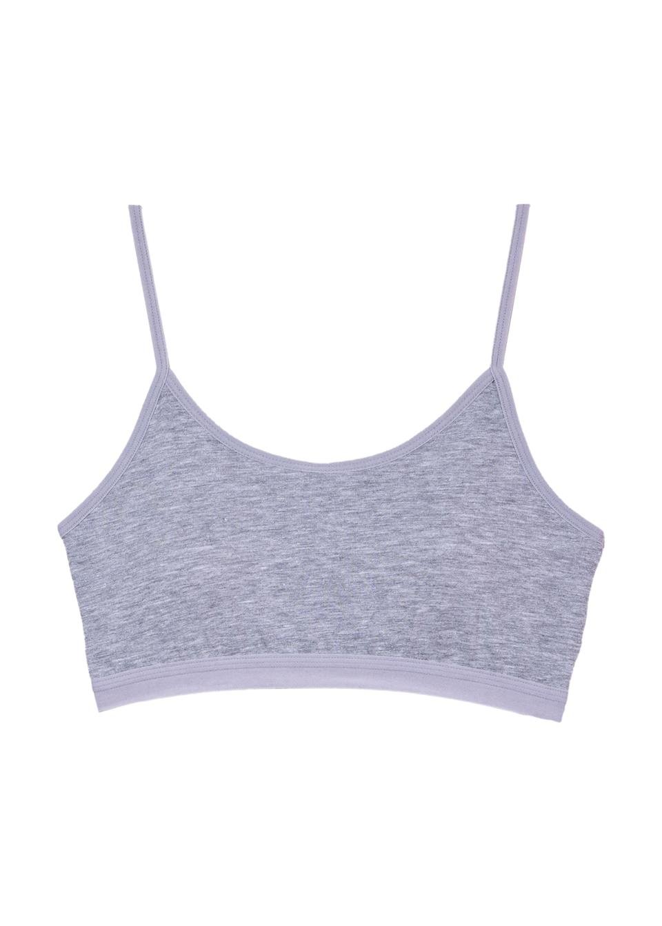 BSM 070103 BYN FULL LYC İP ASKILI BÜSTİYER - Gri