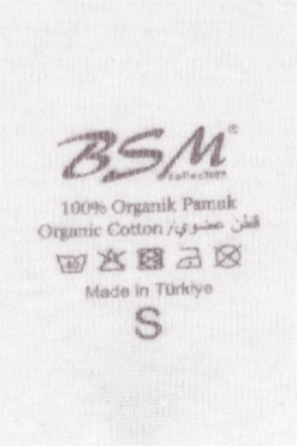BSM 075153 BYN ORGANİK İP ASKILI ATLET - Beyaz