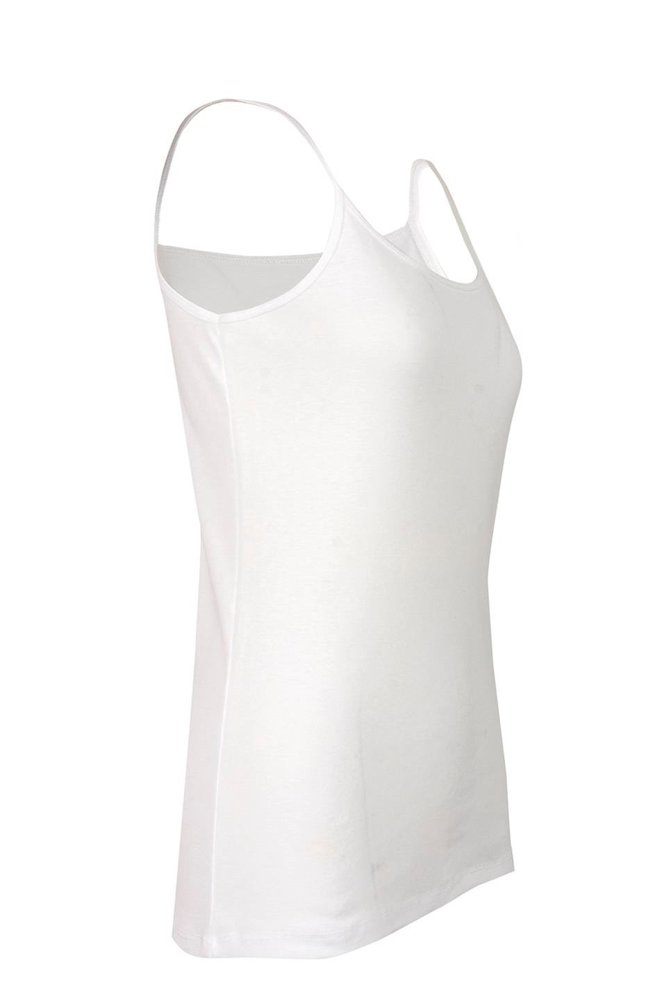 BSM 075153 BYN ORGANİK İP ASKILI ATLET - Beyaz