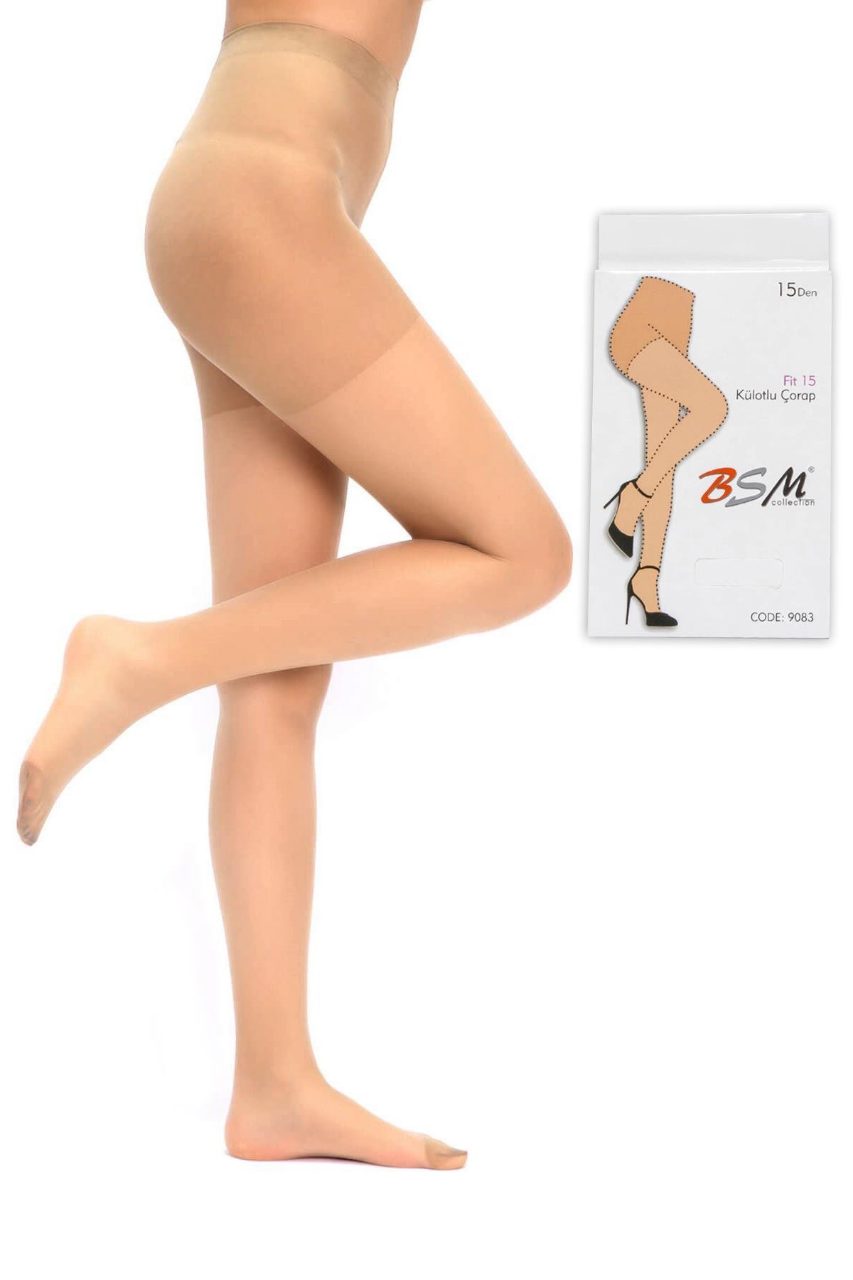 Bsm 15 Den Fit İnce Külotlu Çorap 9038 - Ten
