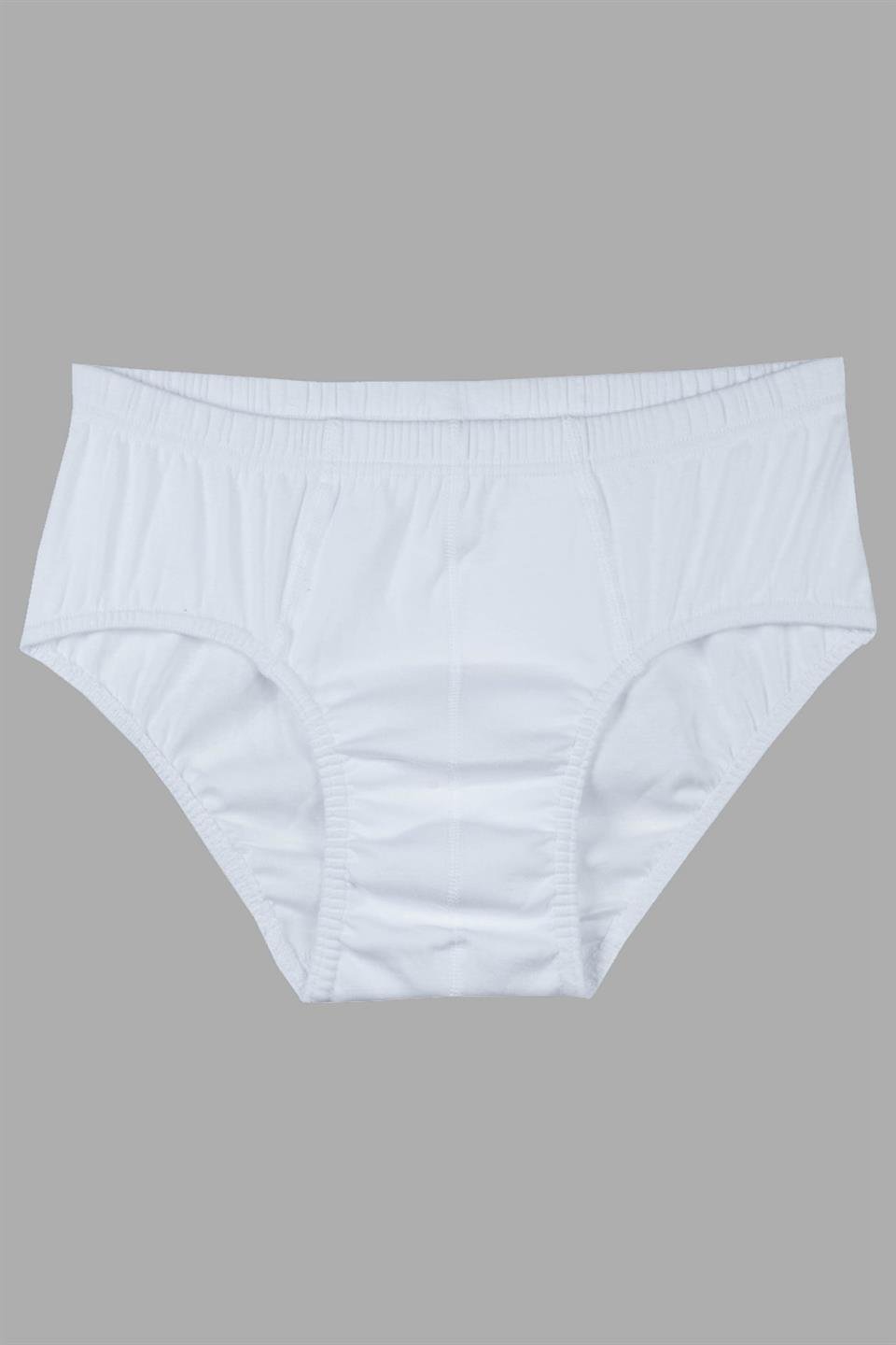 Bsm 5'li Erkek Çocuk Ribana Külot  39943 - Beyaz