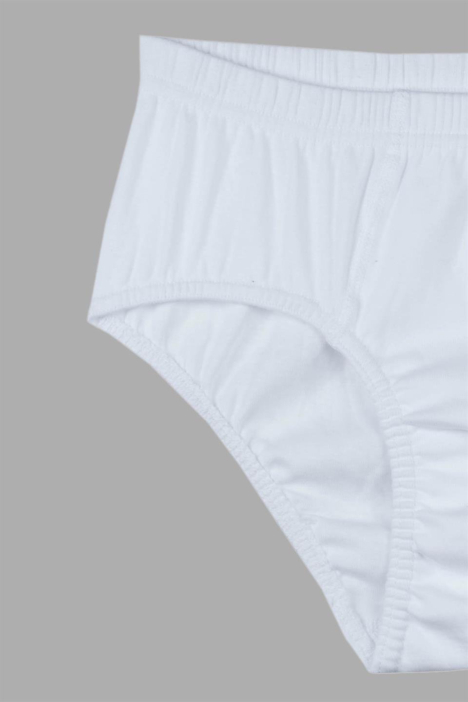 Bsm 5'li Erkek Çocuk Ribana Külot  39943 - Beyaz