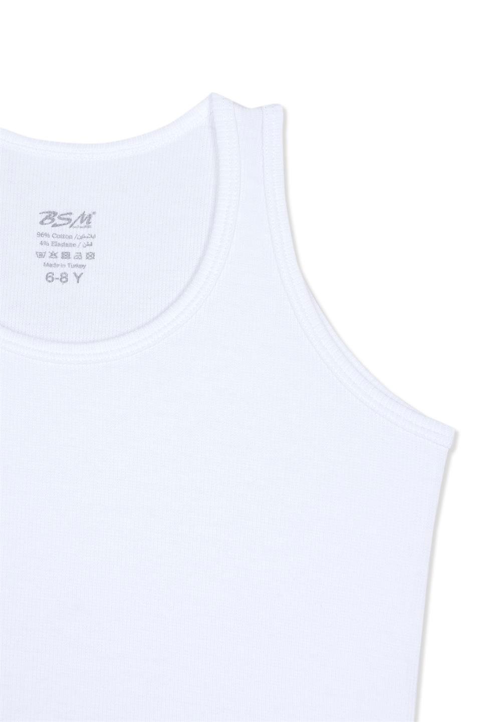 Bsm Çocuk 5'li Kaşkorse Atlet 31623 - Beyaz