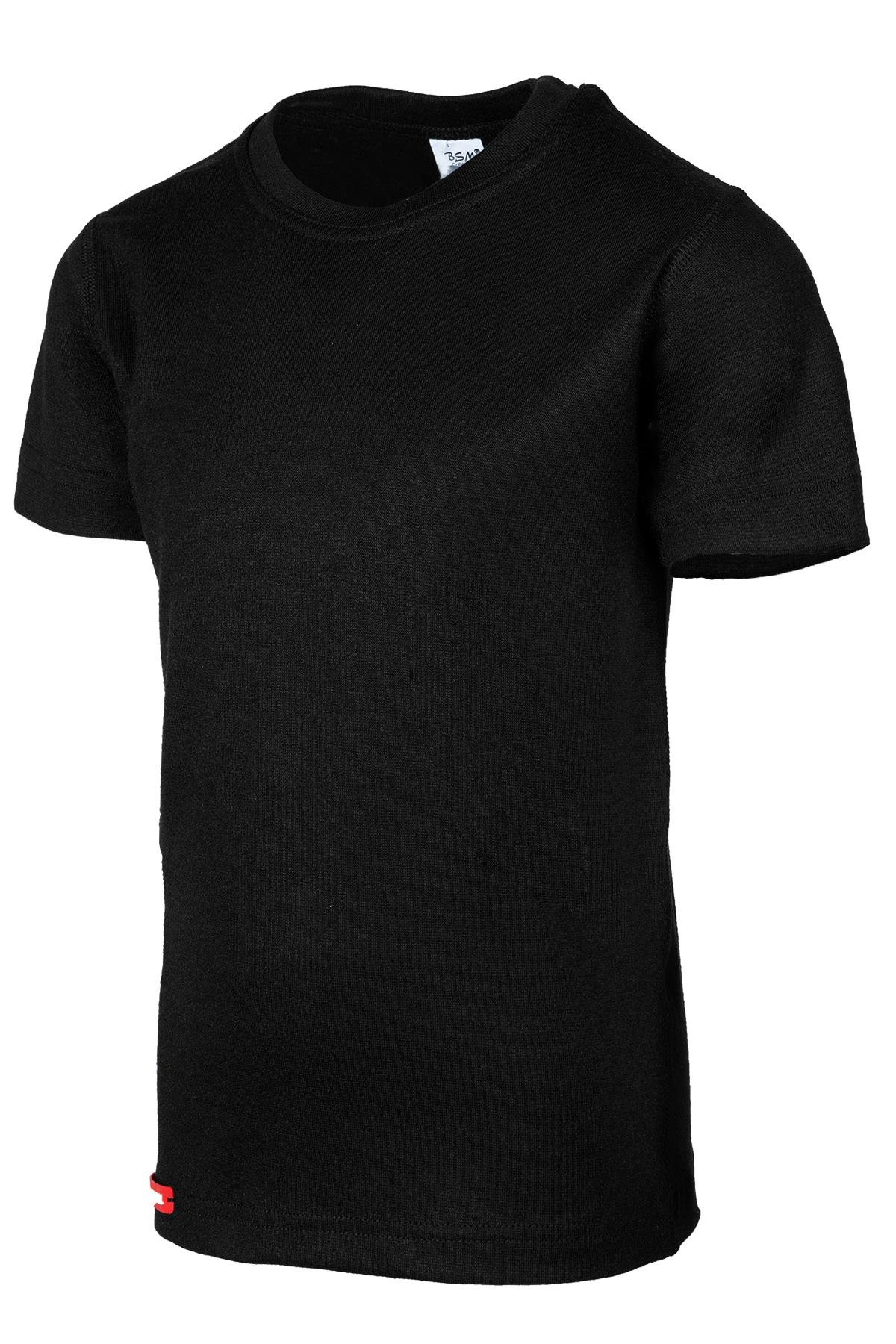 Bsm Çocuk Viloft Kısa Kol Sıfır Yaka Termal Body 30305 - Siyah