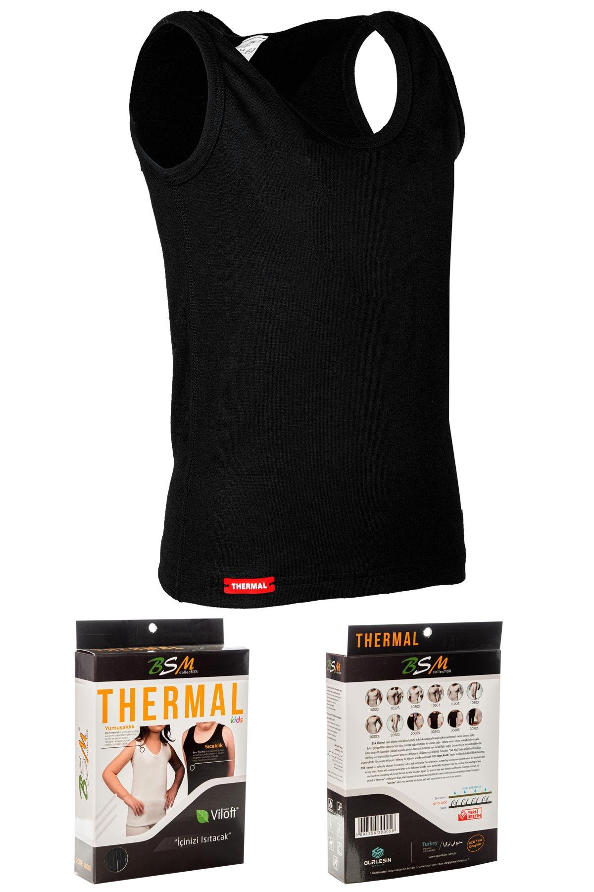 Bsm Çocuk Viloft Termal Atlet 30005 - Siyah