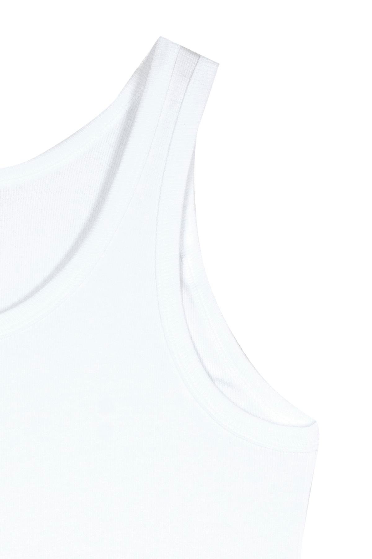 Bsm Erkek 2'li Kaşkorse Atlet 11373 - Beyaz