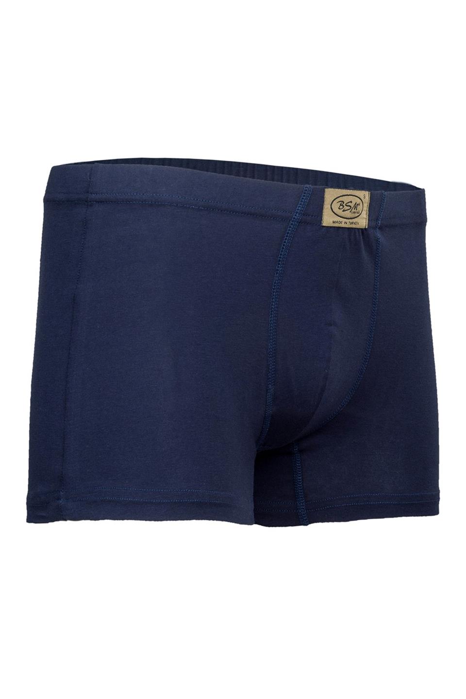 Bsm Erkek 2'li Stretch Kısa Boxer 44203 - Lacivert