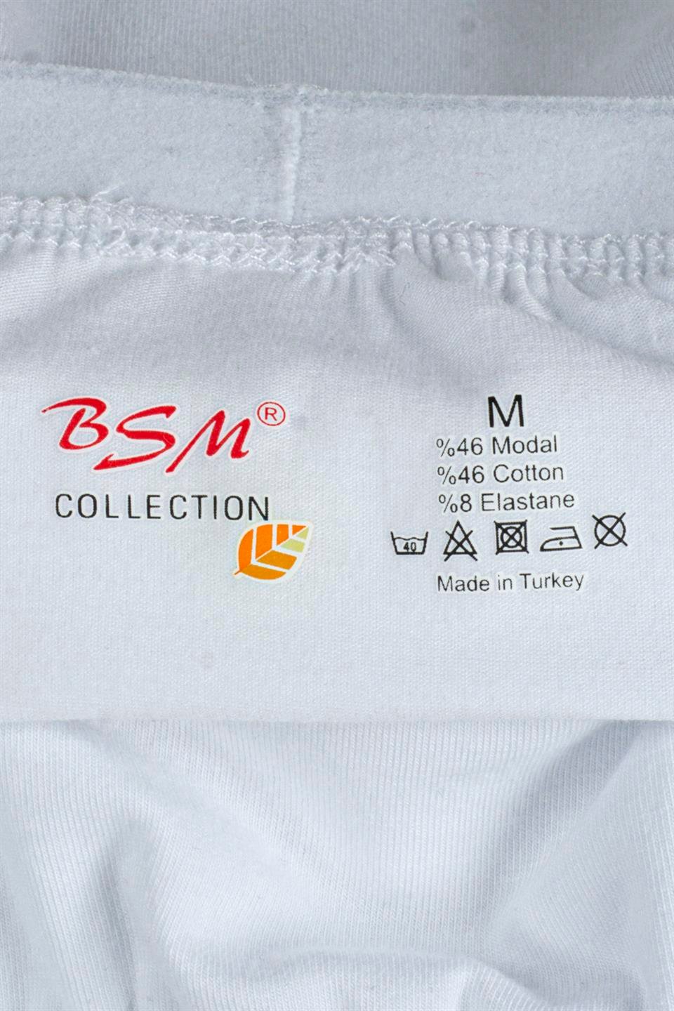 Bsm Erkek Modal Boxer 44503 - Beyaz
