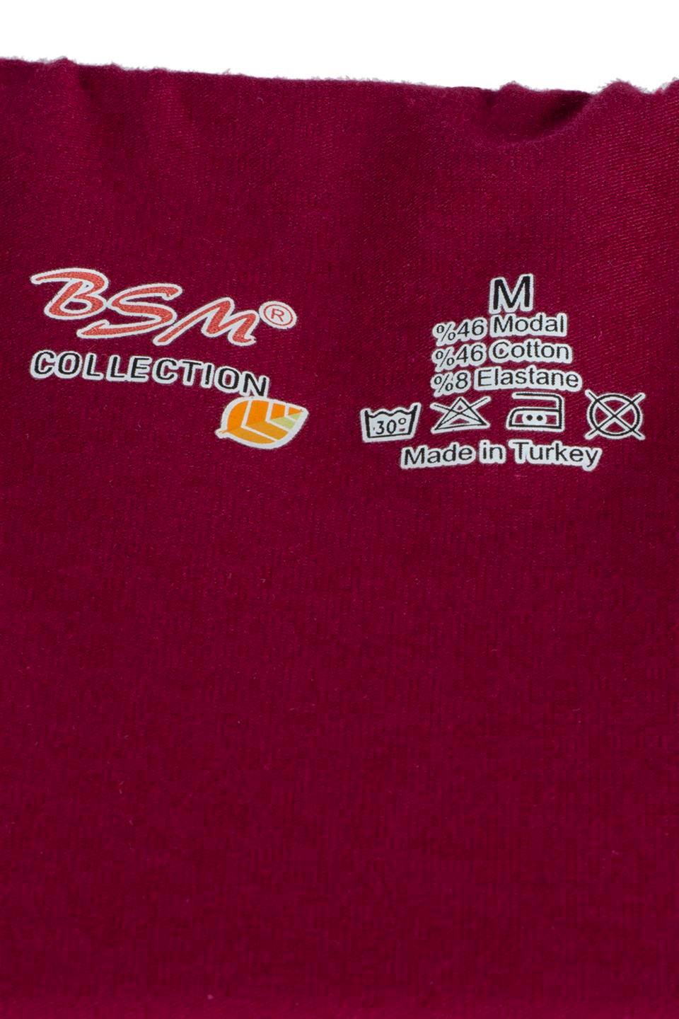 Bsm Erkek Modal Boxer 44503 - Bordo