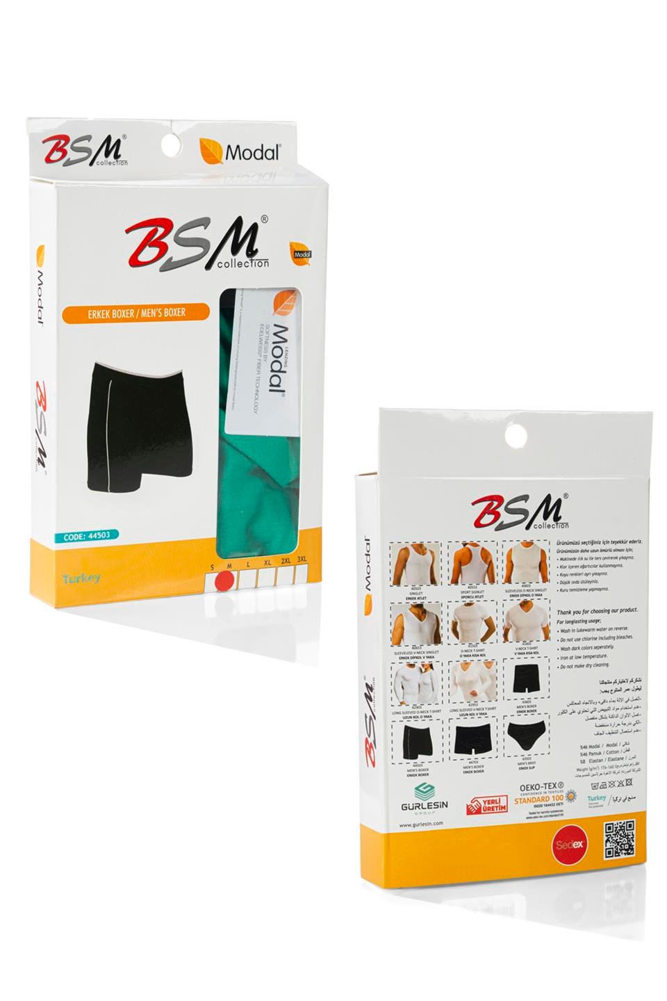 Bsm Erkek Modal Boxer 44503 - Çimen Yeşili