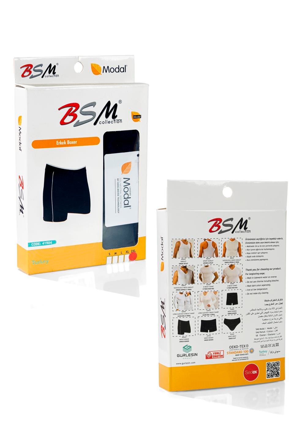 Bsm Erkek Modal Boxer 44503 - Lacivert