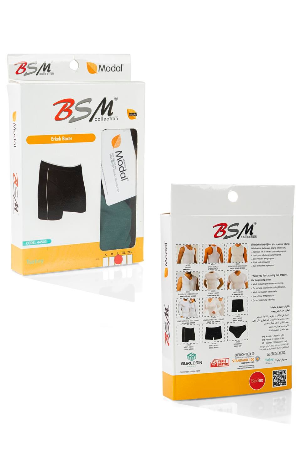 Bsm Erkek Modal Boxer 44503 - Yeşil