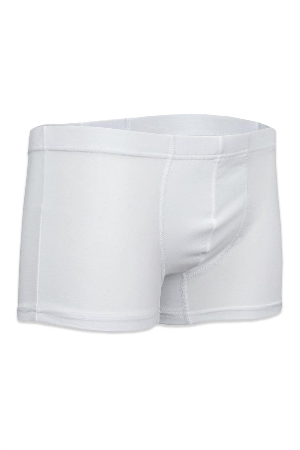 Bsm Erkek Modal Kısa Boxer 44703 - Beyaz