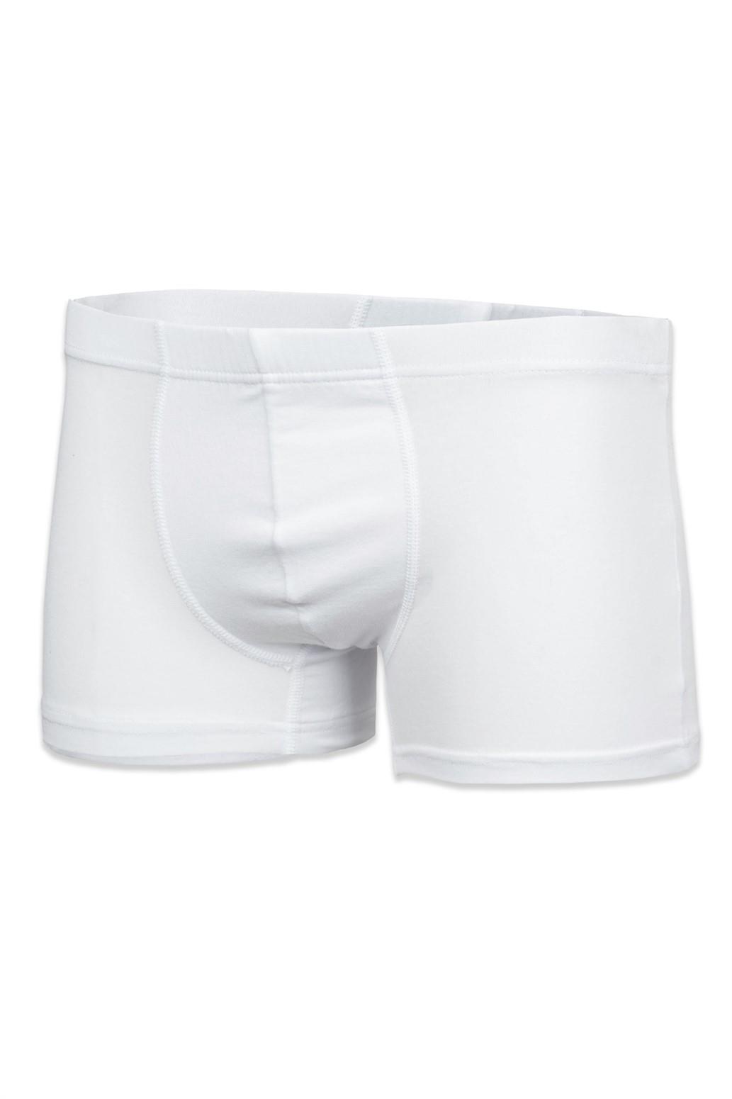 Bsm Erkek Modal Kısa Boxer 44703 - Beyaz