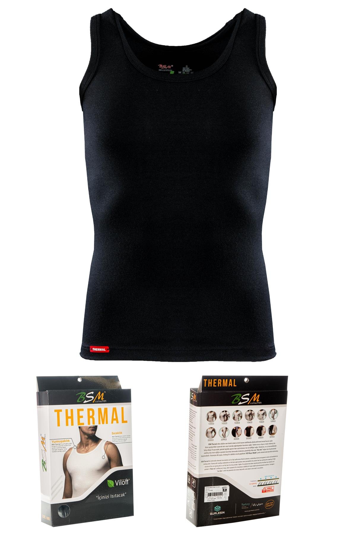 Bsm Erkek Viloft Termal Atlet 10003 - Siyah