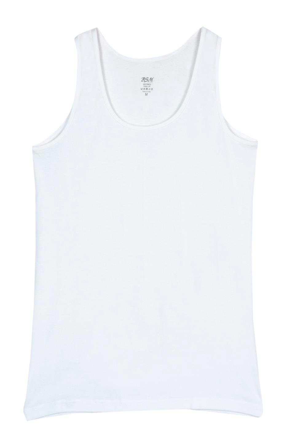 Bsm Kadın 2'li Kalın Askılı Ribana Atlet 24043 - Beyaz