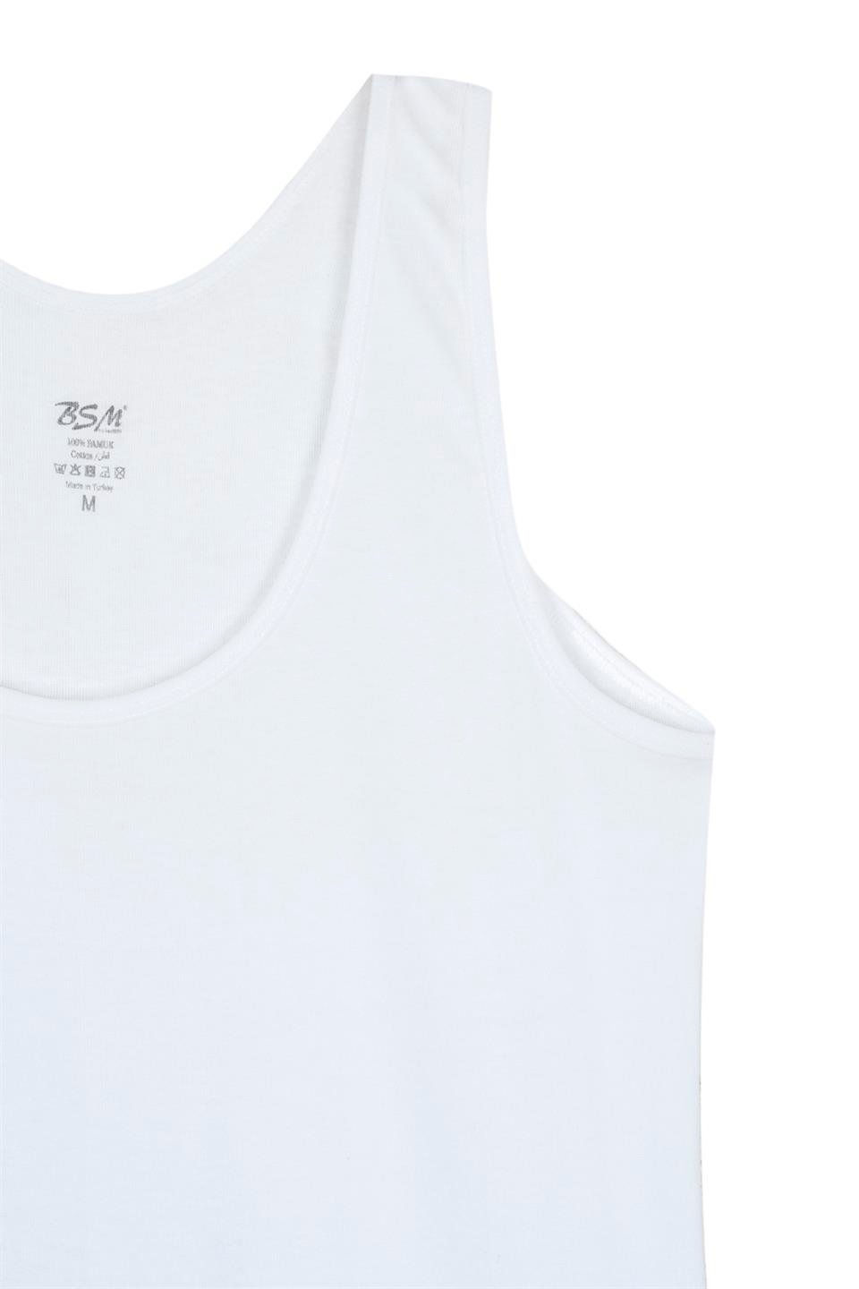 Bsm Kadın 2'li Kalın Askılı Ribana Atlet 24043 - Beyaz