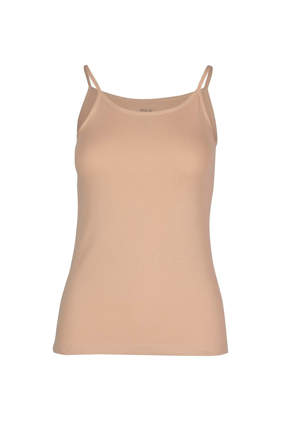 Bsm Kadın 2'li Kaşkorse İp Askılı Atlet 21263 - Ten