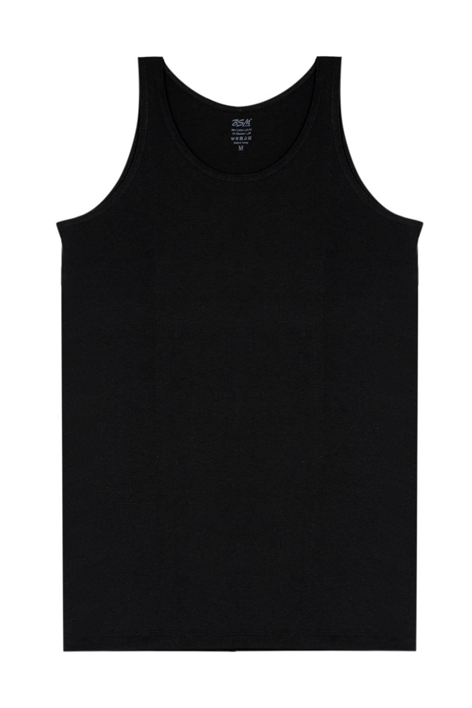 Bsm Kadın 2'li Kaşkorse Kalın Askılı Atlet 21283 - Siyah