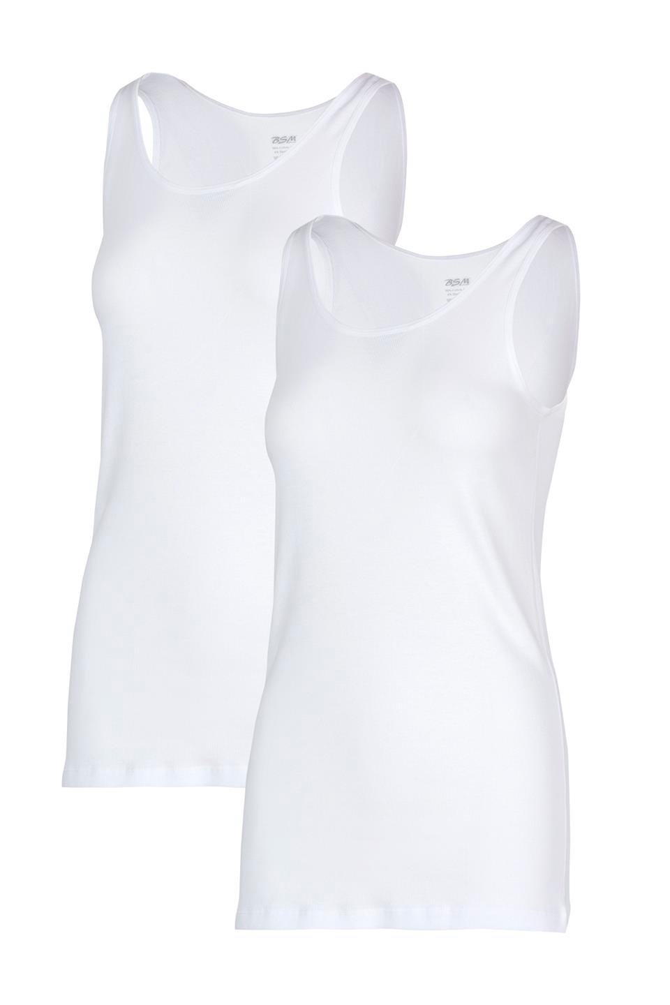 Bsm Kadın 2'li Kaşkorse Kalın Askılı Atlet 21283 - Beyaz