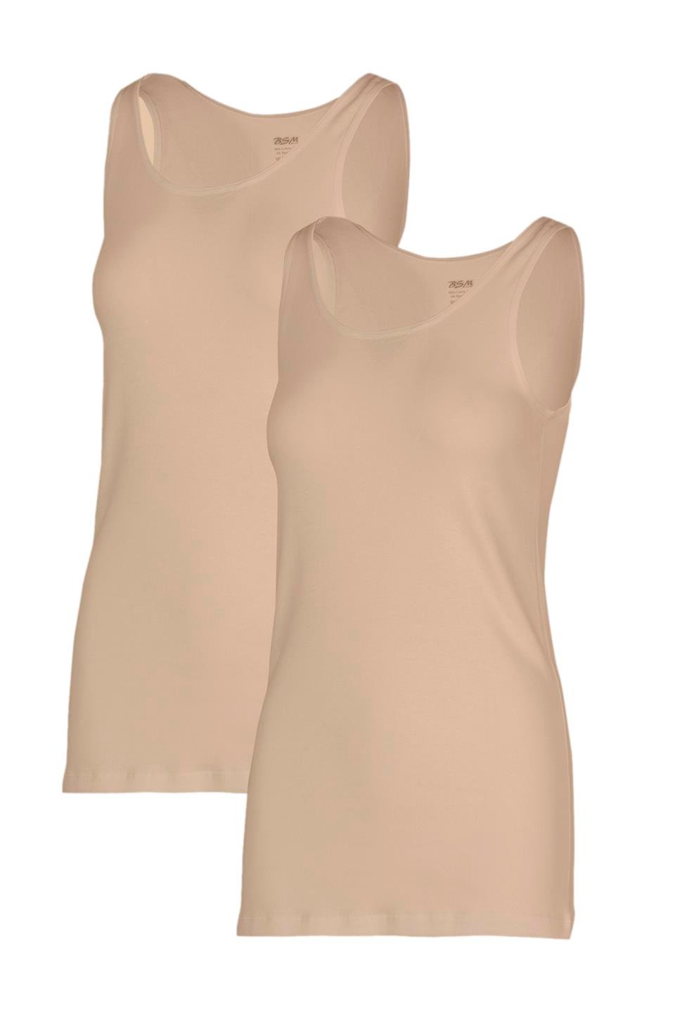 Bsm Kadın 2'li Kaşkorse Kalın Askılı Atlet 21283 - Ten