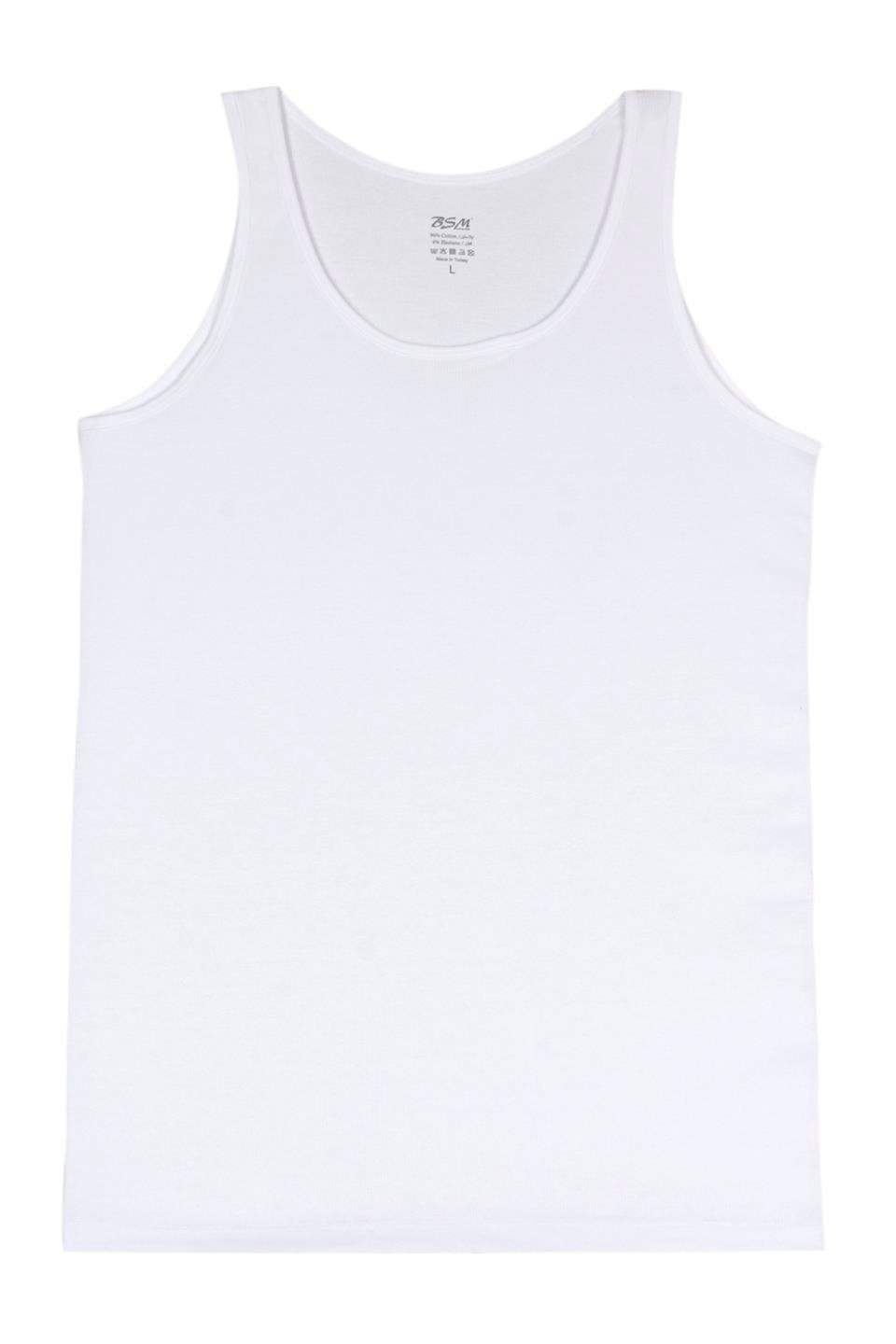 Bsm Kadın 2'li Kaşkorse Kalın Askılı Atlet 21283 - Beyaz