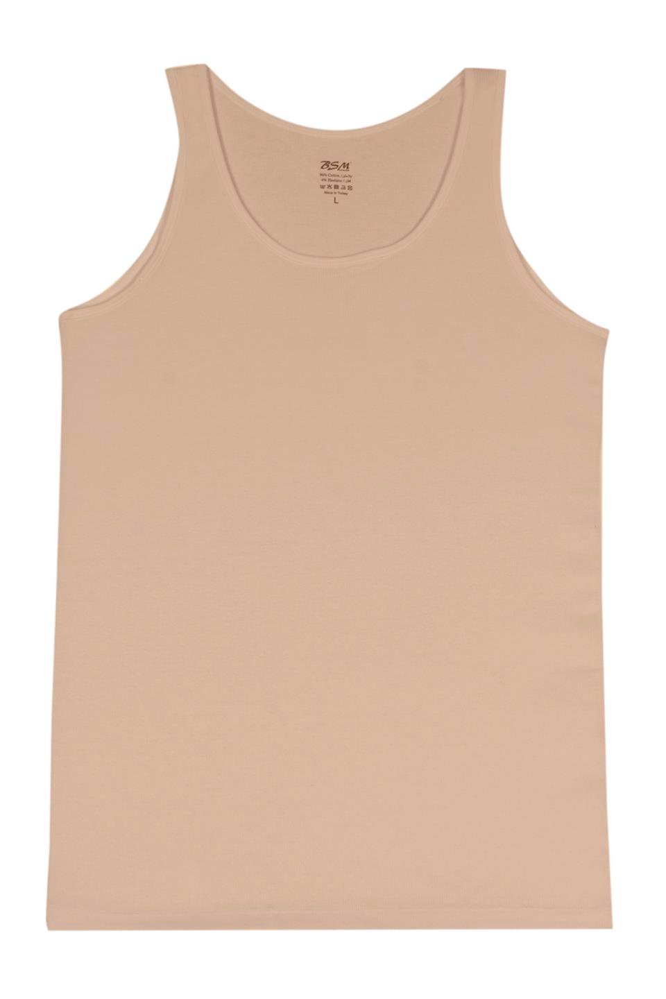 Bsm Kadın 2'li Kaşkorse Kalın Askılı Atlet 21283 - Ten