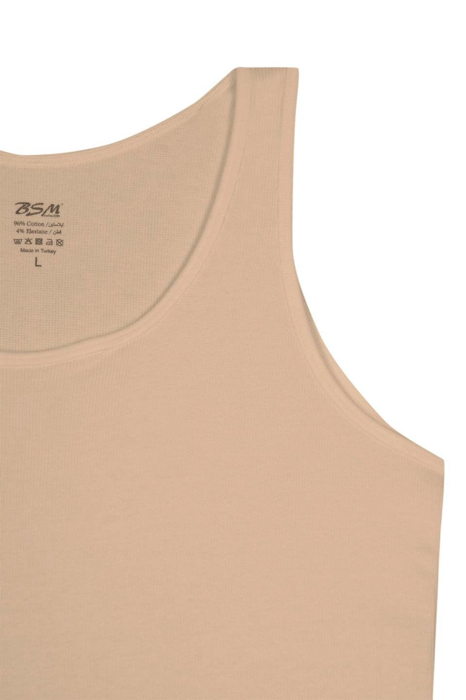 Bsm Kadın 2'li Kaşkorse Kalın Askılı Atlet 21283 - Ten