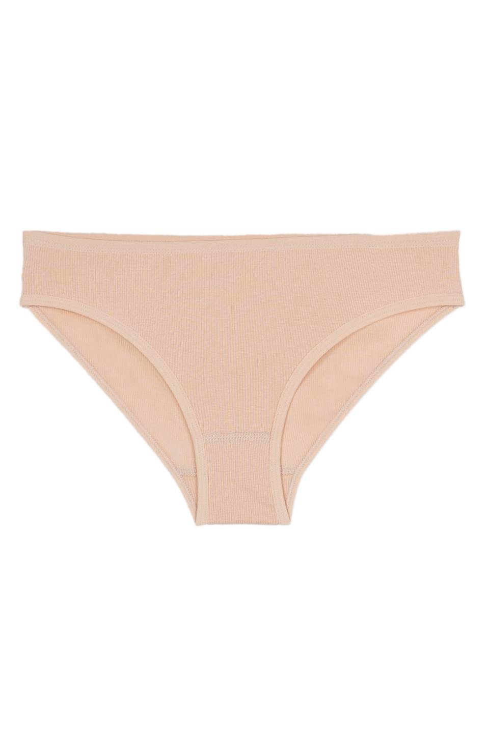 Bsm Kadın 3'lü Kaşkorse Bikini Kom Külot 21603 - Ten