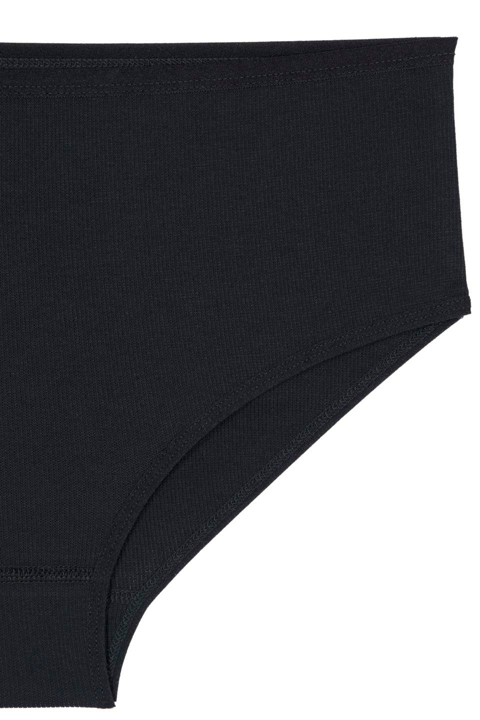 Bsm Kadın 3'lü Kaşkorse İnce Lastik Bato Kom Külot 21643 - Siyah