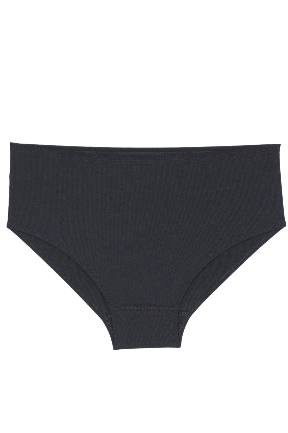 Bsm Kadın 3'lü Kaşkorse İnce Lastik Bato Kom Külot 21643 - Siyah