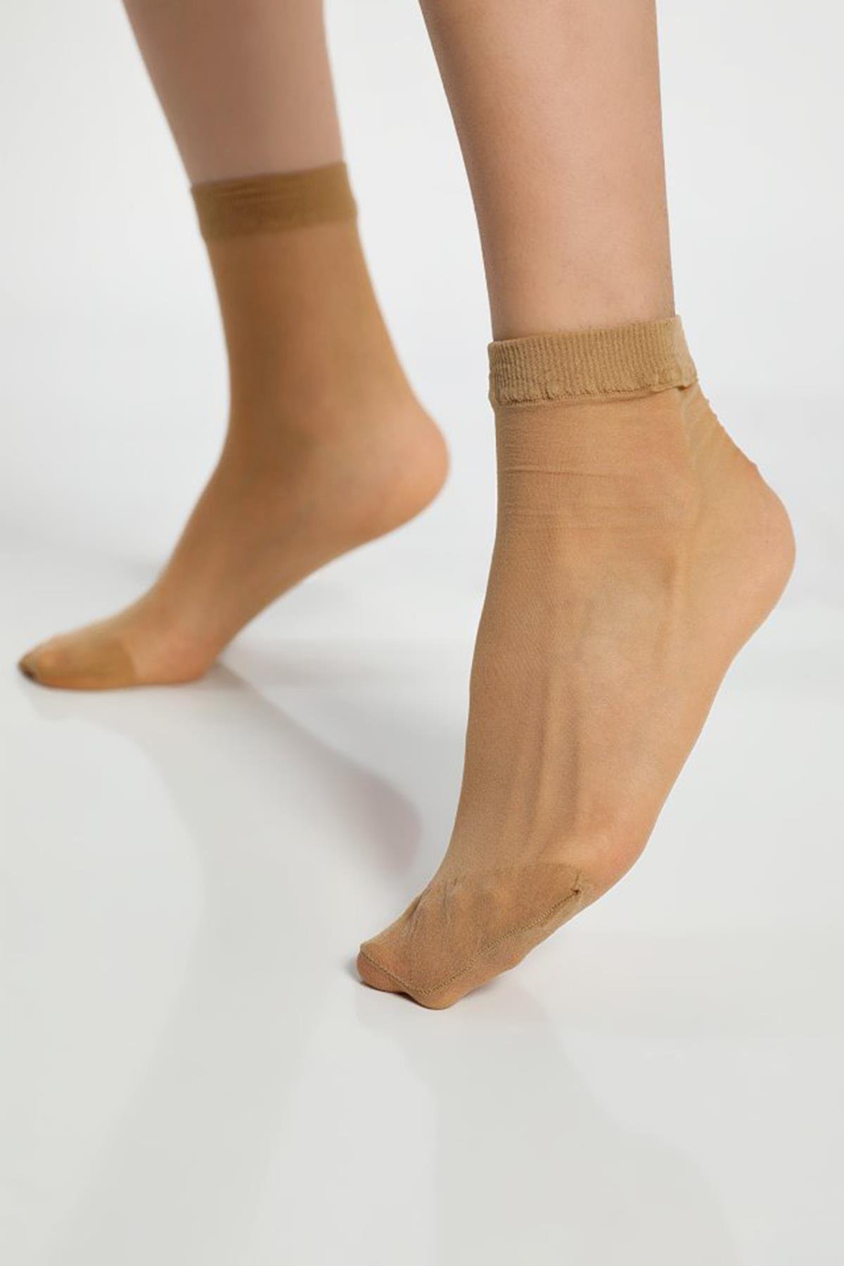 Bsm Kadın Fit 15 Den Soket 9152 - Ten