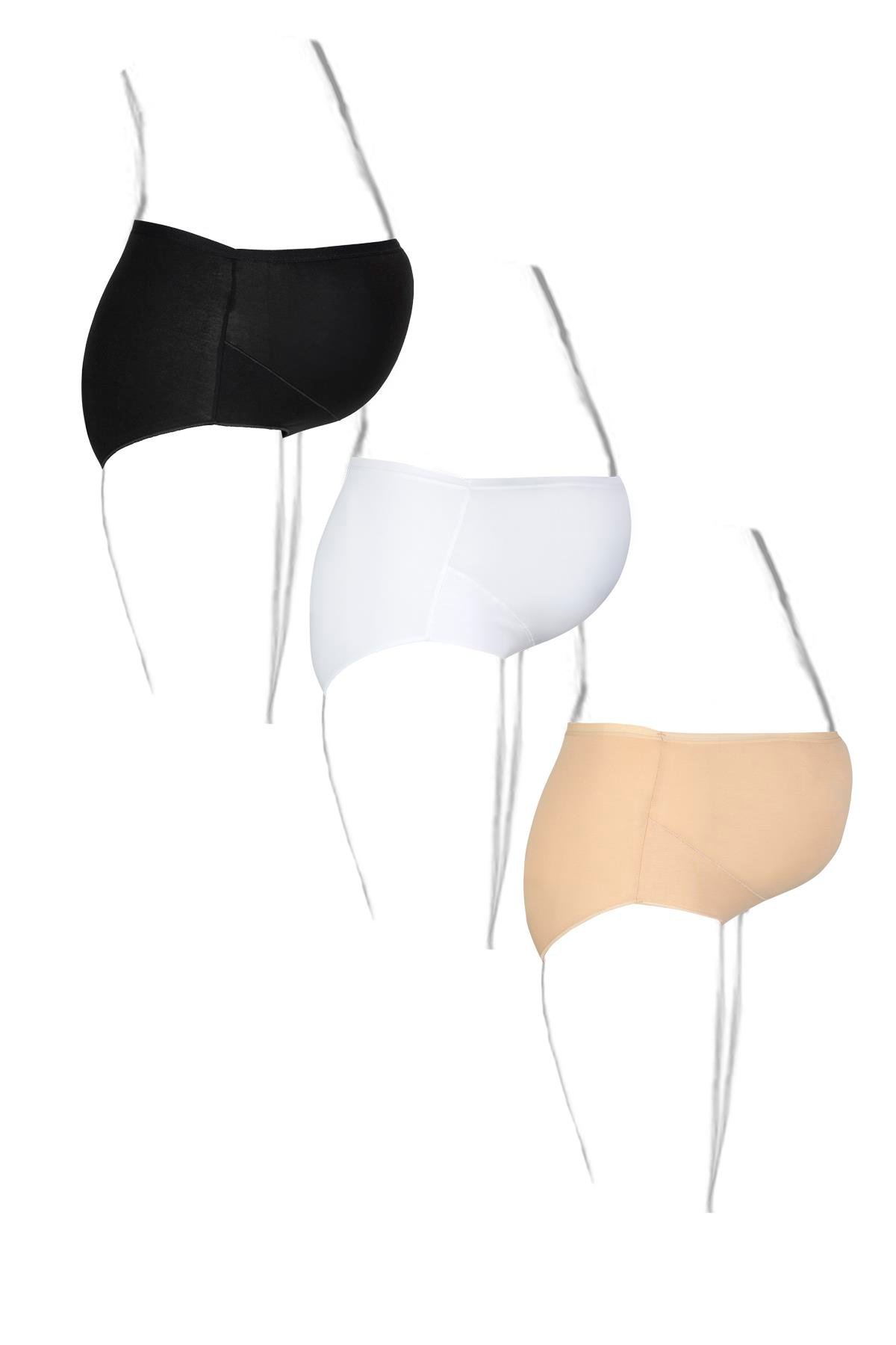 Bsm Kadın Modal 3'lü Hamile Külodu 48518 - Asorti